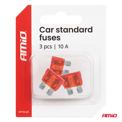 STANDARD Kfz-Sicherungen 10A im 3er-Pack.