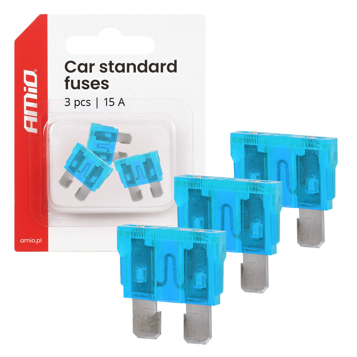 Packung mit STANDARD Kfz-Sicherungen 15A