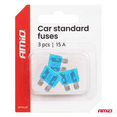 STANDARD 15A Kfz-Sicherungen in Blisterverpackung