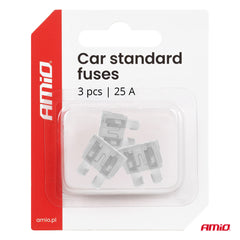 Packung mit 3 STANDARD 25A-Kfz-Sicherungen