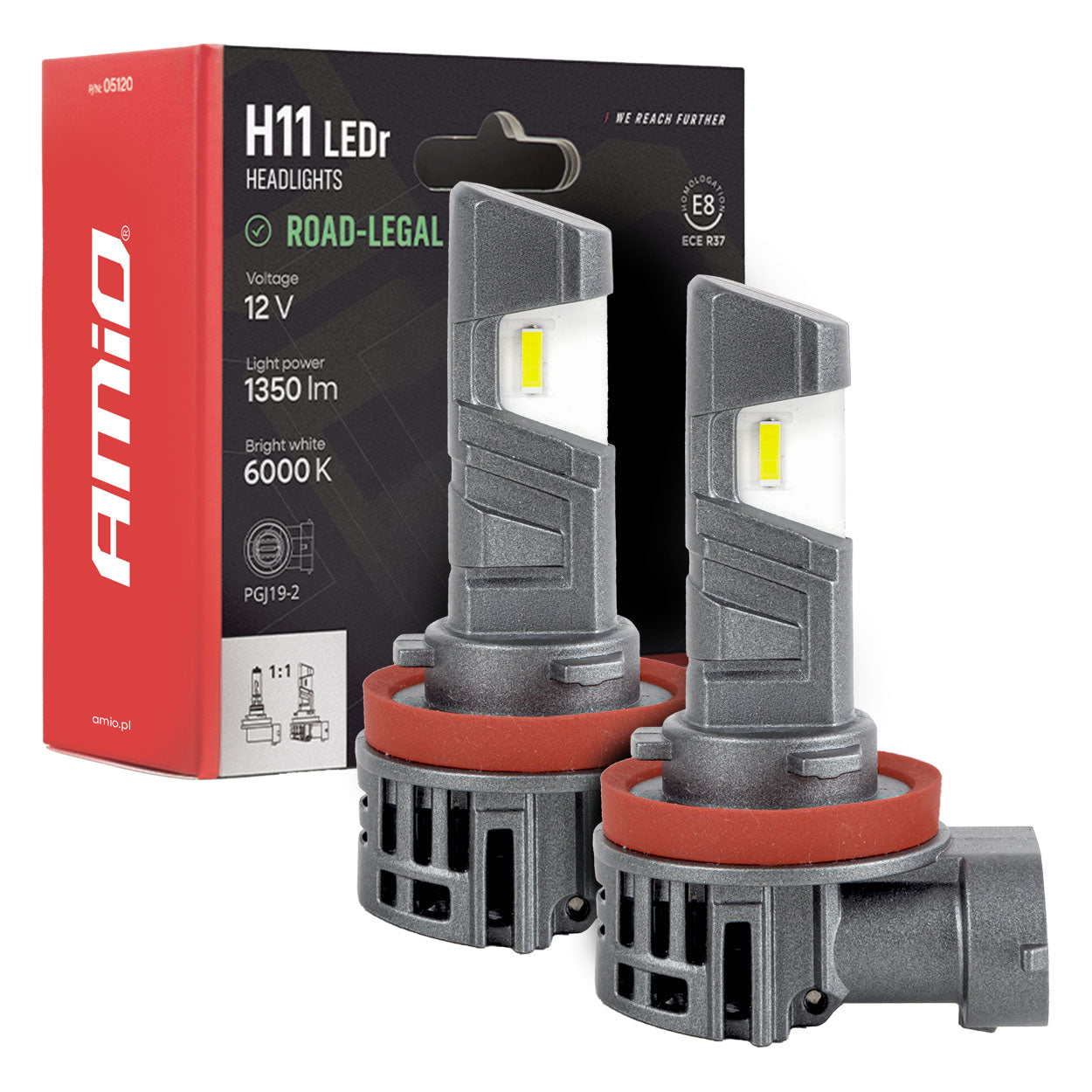 H11 LED-Scheinwerferlampen mit ECE R37-Typgenehmigung