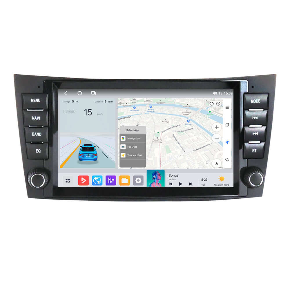 Mercedes-Benz W211 - 8" Radio mit Apple CarPlay und Android Auto – Carmediaeurope.com