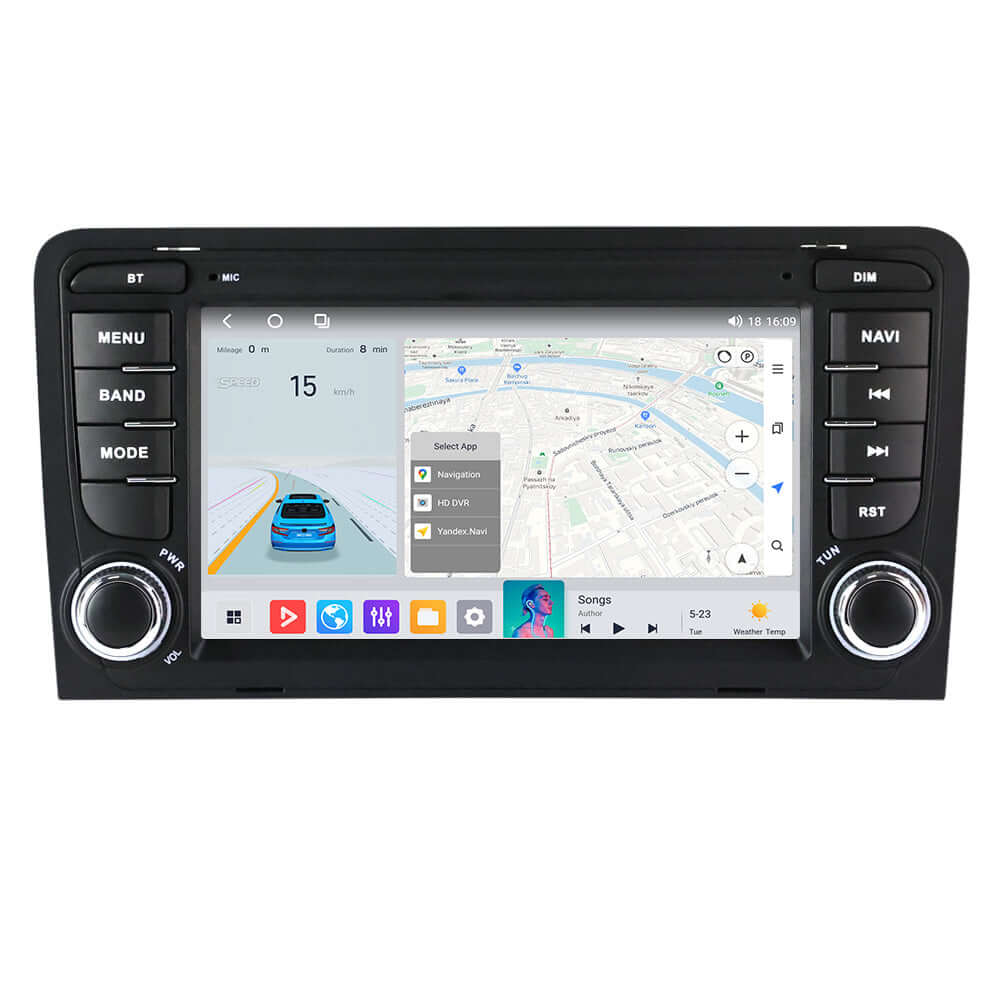 Audi A3 03-12 - 7" Radio mit Apple CarPlay und Android Auto (Design 1) – Carmediaeurope.com
