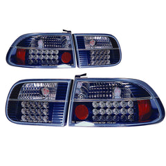 LED-Rückleuchten in Schwarz für Civic 1992 3-Türer