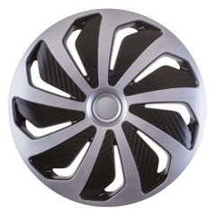Wind Radkappen 15 Zoll in Silber und Schwarz