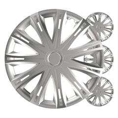 Versaco Radkappen Spark Silber 14 Zoll, Set mit 4 Stück