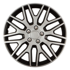 Versaco Radkappe Dakar NC 14 Zoll in Silber und Schwarz mit Chrommuttern