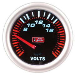 Voltmeter schwarz 2 Zoll Auto Gauge