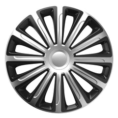 Versaco Trend Radkappe in Silber und Schwarz, 14 Zoll