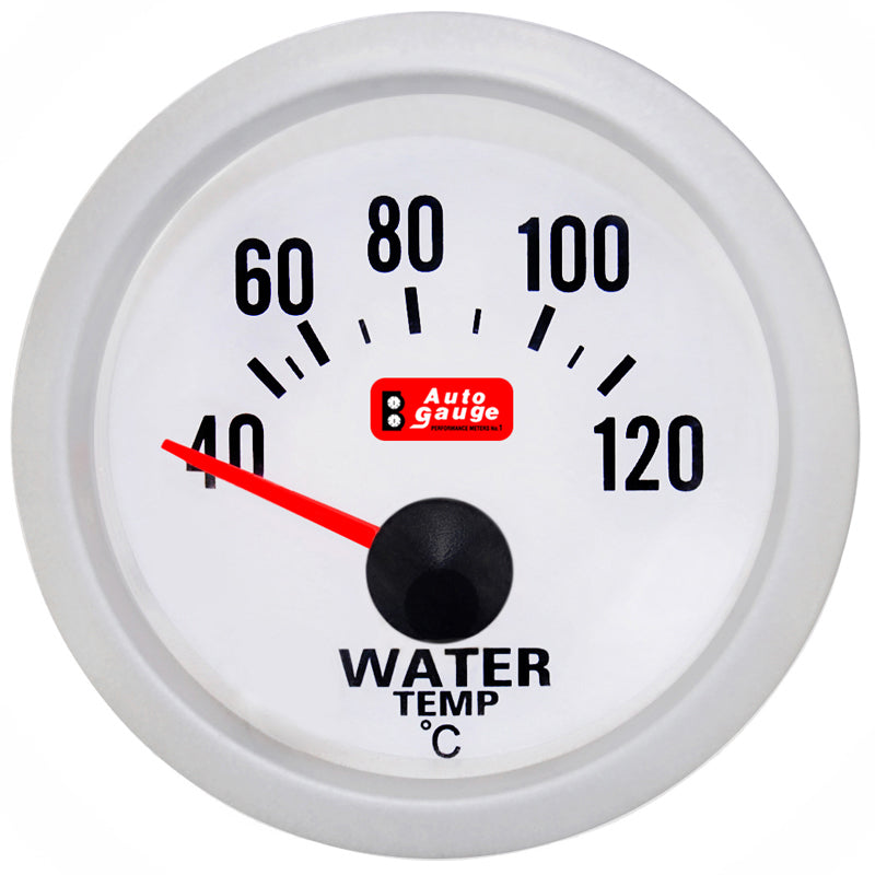 Wassertemperaturanzeige Weiß 2" mit Sensor