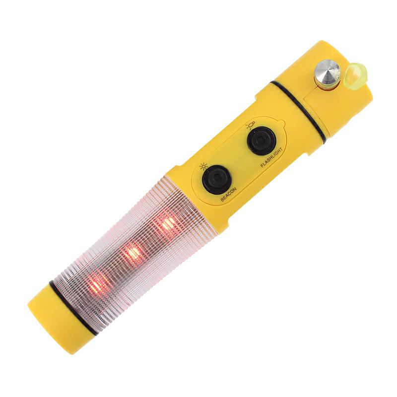 LED-Rettungsleuchte mit Warnlicht, Gurtschneider und Scheibenbrecher