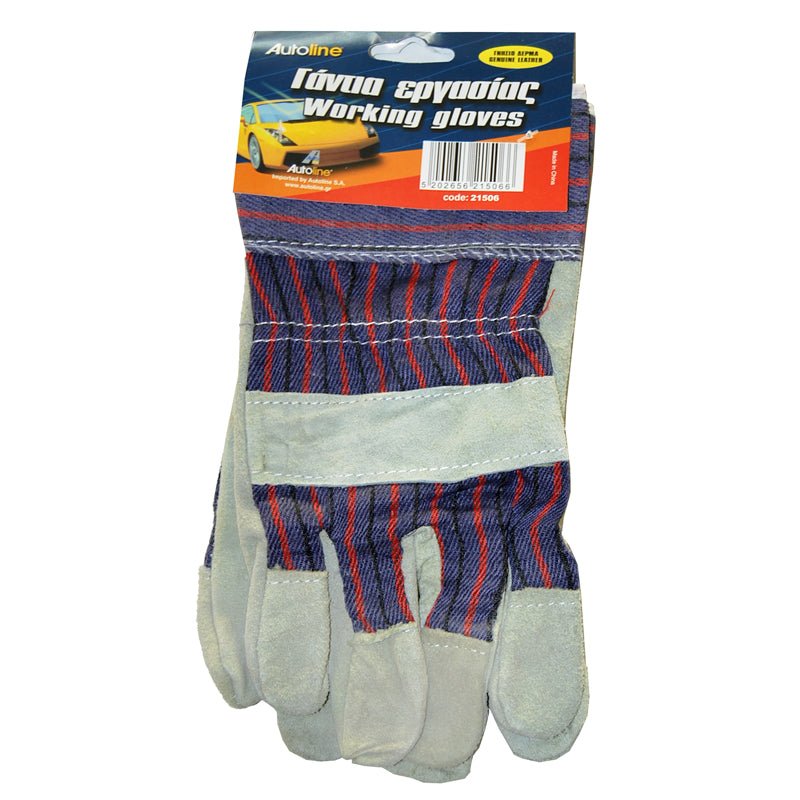 Arbeitshandschuhe aus Stoff und Leder