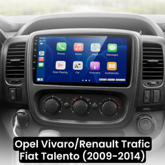 Opel Vivaro/Renault Traffic/Fiat Talento 14–21 – 9-Zoll-Radio mit Apple CarPlay und Android Auto