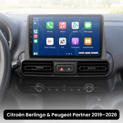 Citroën Berlingo/Peugeot Partner 19–26 – 10,1-Zoll-Radio mit Apple CarPlay und Android Auto