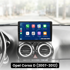 Opel Corsa 07–12 – 9-Zoll-Radio mit Apple CarPlay und Android Auto