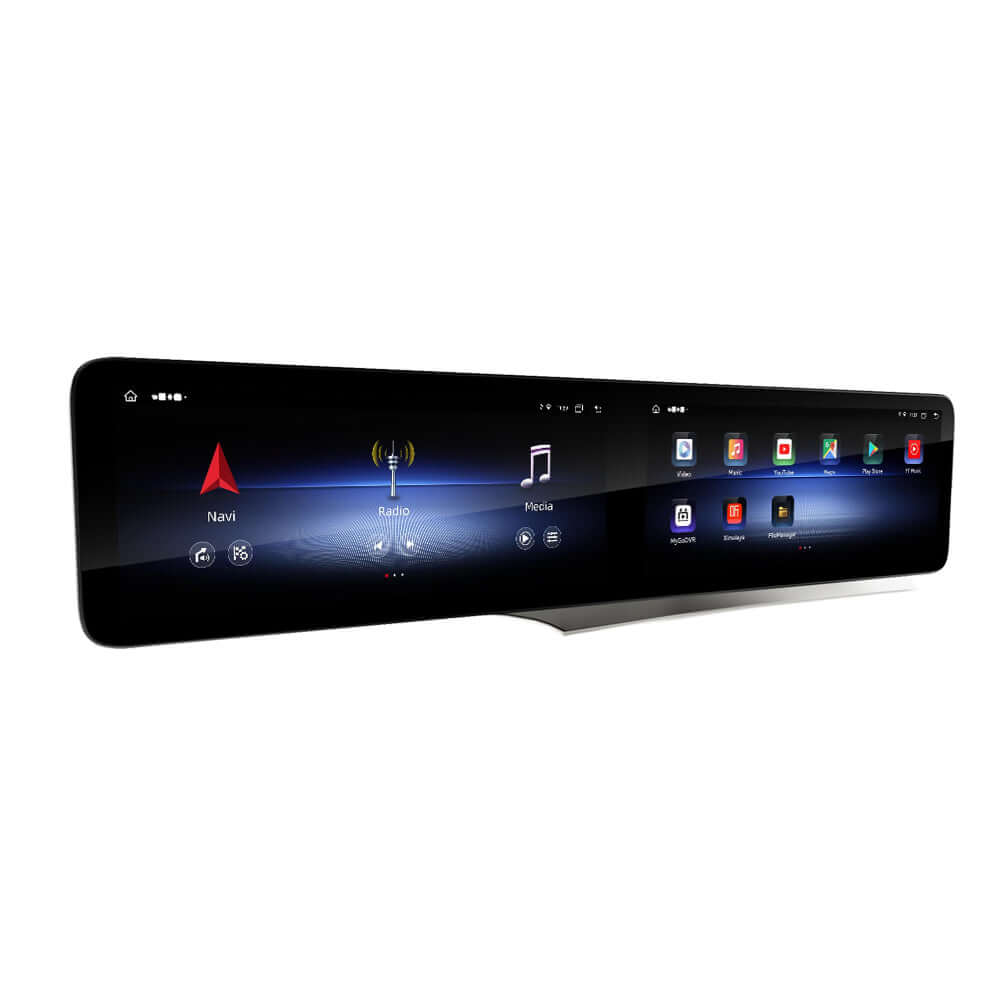 Mercedes C/GLC - 2x 12,3" Bildschirm mit Apple CarPlay und Android Auto – Carmediaeurope.com