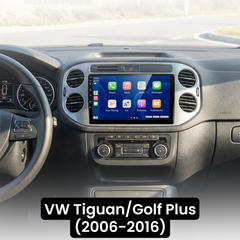 VW Tiguan/Golf Plus 06–16 – 9-Zoll-Radio mit Apple CarPlay und Android Auto