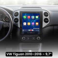 VW Tiguan 10–16 – 9,7-Zoll-Radio mit Apple CarPlay und Android Auto