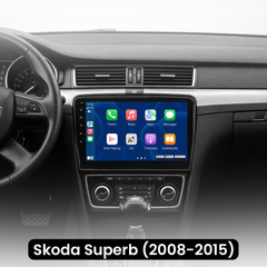 Skoda Superb 08–15 – 10,1-Zoll-Radio mit Apple CarPlay und Android Auto
