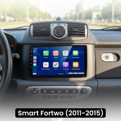 Smart Fortwo 11–15 – 9-Zoll-Radio mit Apple CarPlay und Android Auto