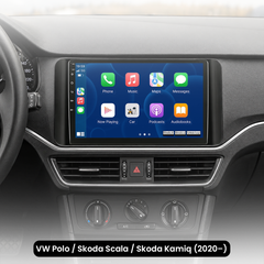 VW Polo/Skoda Scala/Skoda Kamiq 20–25 – 10,1-Zoll-Radio mit Apple CarPlay und Android Auto