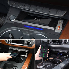 Audi A4 2016-2024 / Audi A5 2017-2024 Kabelloses Handy-Ladegerät mit 15W Schnellladung 