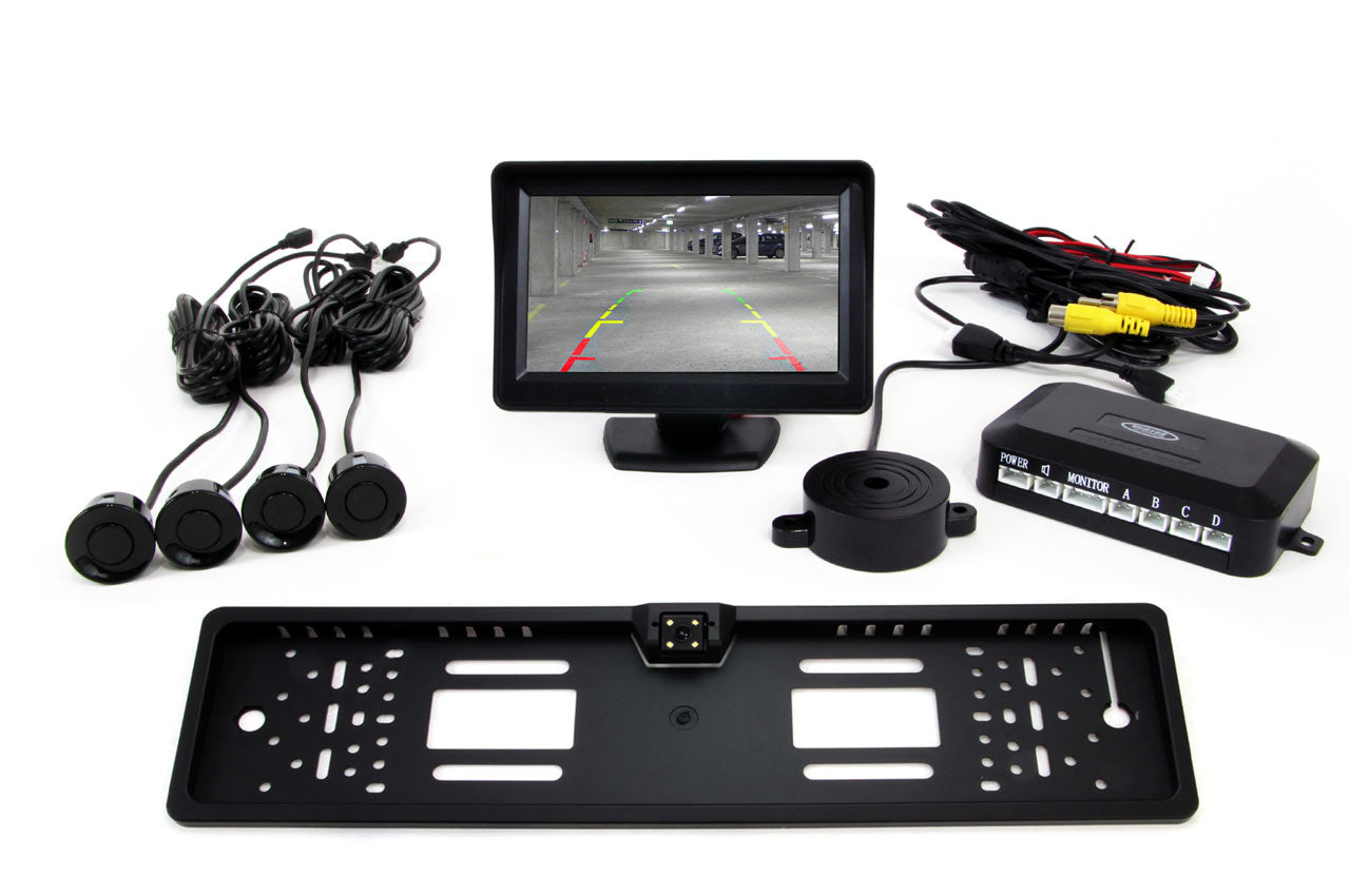 Einparkhilfe mit 4,3-Zoll-TFT-Display und Kamera