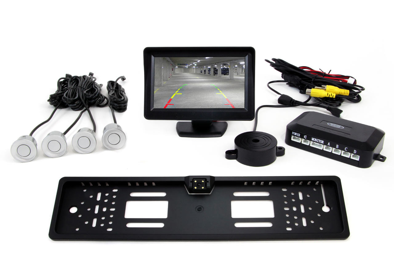 Parkassistent-System mit 4,3-Zoll-TFT-Display und CAM-402-Kamera