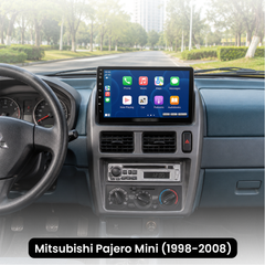 Mitsubishi Pajero Mini 1998-2008 – 9" Autoradio mit Apple CarPlay und Android Auto 