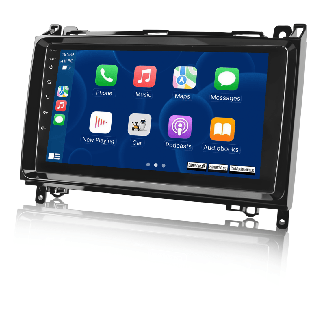 Mercedes-Benz A-Klasse, B-Klasse, V-Klasse, Sprinter 04–16 – 9-Zoll-Radio mit Apple CarPlay und Android Auto