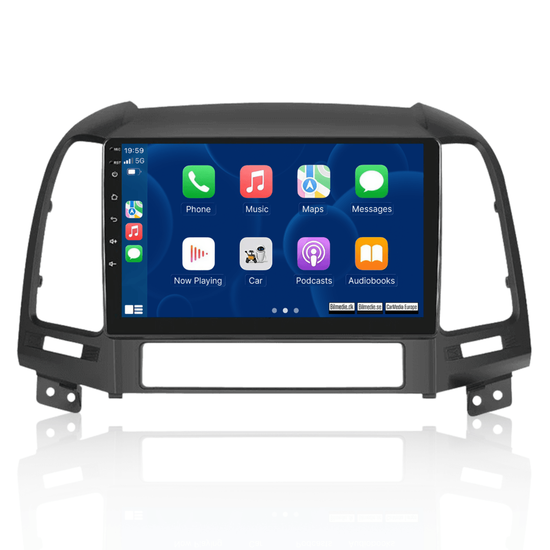 Hyundai Santa Fe 2006–2012 – 9-Zoll-Radio mit Apple CarPlay und Android Auto