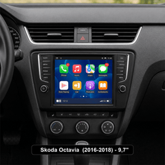 Skoda Octavia 2016-2018 - 9,7" Radio mit Apple CarPlay und Android Auto 