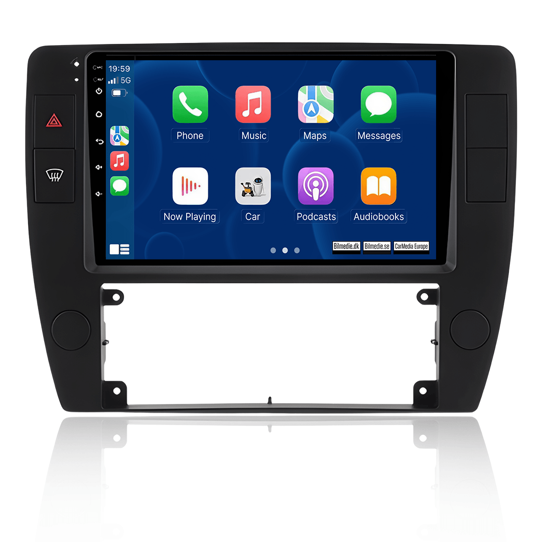 VW Passat 00–07 – 9-Zoll-Radio mit Apple CarPlay und Android Auto