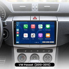 VW Passat 10–15 – 9/10,1-Zoll-Radio mit Apple CarPlay und Android Auto