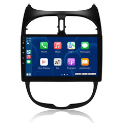 Peugeot 206 04-08 - 9" Radio mit Apple CarPlay und Android Auto