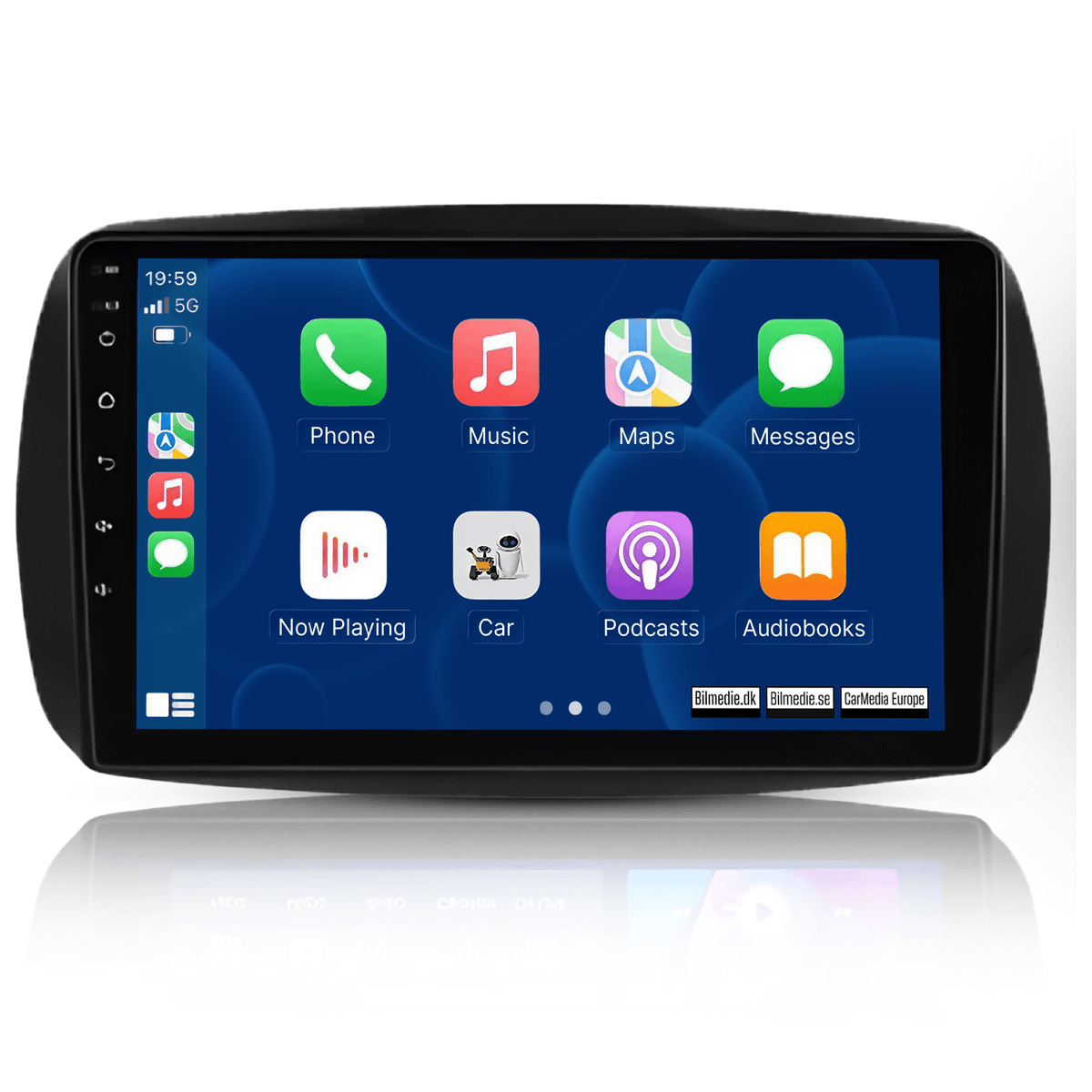 Smart Fortwo 14-20 – 9-Zoll-Radio mit Apple CarPlay und Android Auto