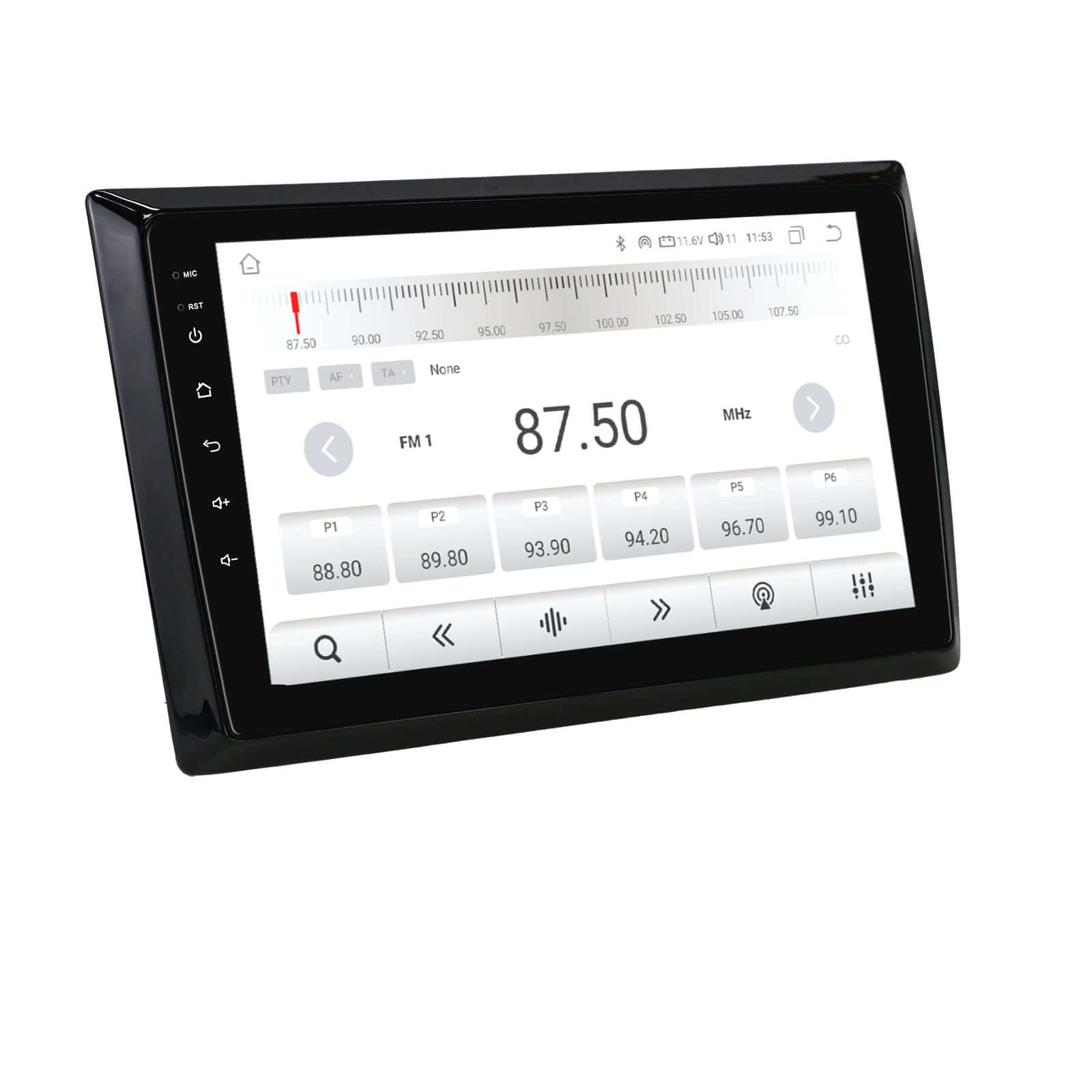 VW Beetle 11-19 - 9" Radio m. Apple CarPlay og Android Auto display, med touchscreen og radio funktioner.