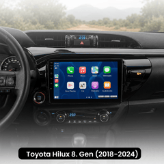Toyota Hilux 8. Generation 2018-2024 – 10,1" Radio mit Apple CarPlay und Android Auto 