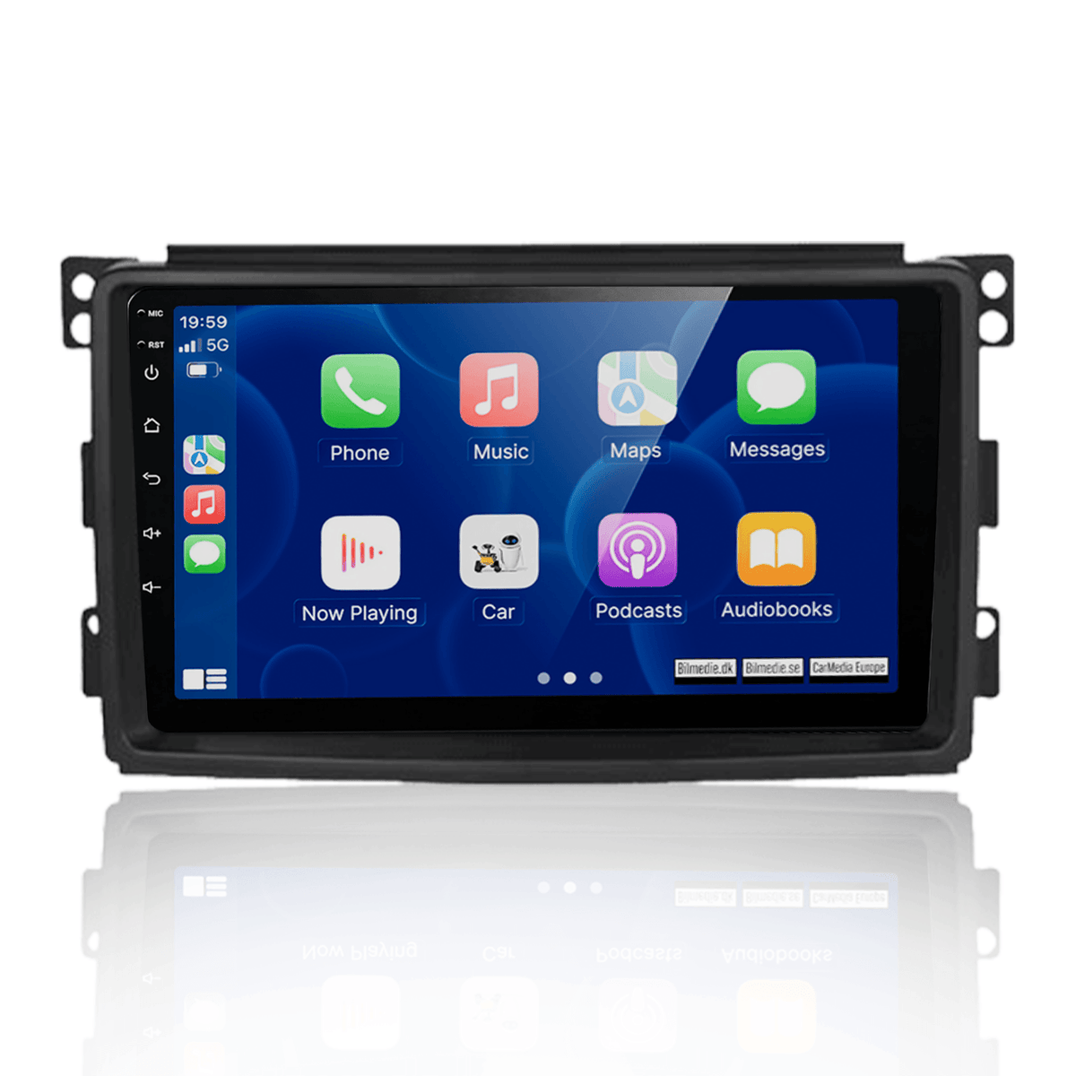 Smart Fortwo 05–10 – 9-Zoll-Radio mit Apple CarPlay und Android Auto