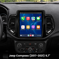 Jeep Compass 2017-2021 - 9,7" Radio mit Apple CarPlay und Android Auto 