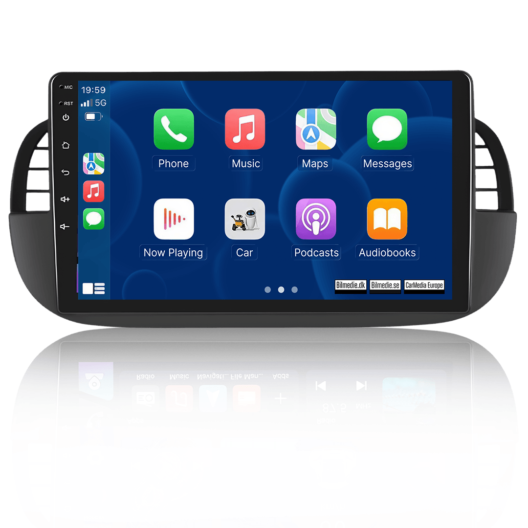 Fiat 500 07–15 – 9-Zoll-Radio mit Apple CarPlay und Android Auto