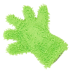 Mikrofaser-Waschhandschuh mit Chenille-Fingern und Mesh von CARMOTION