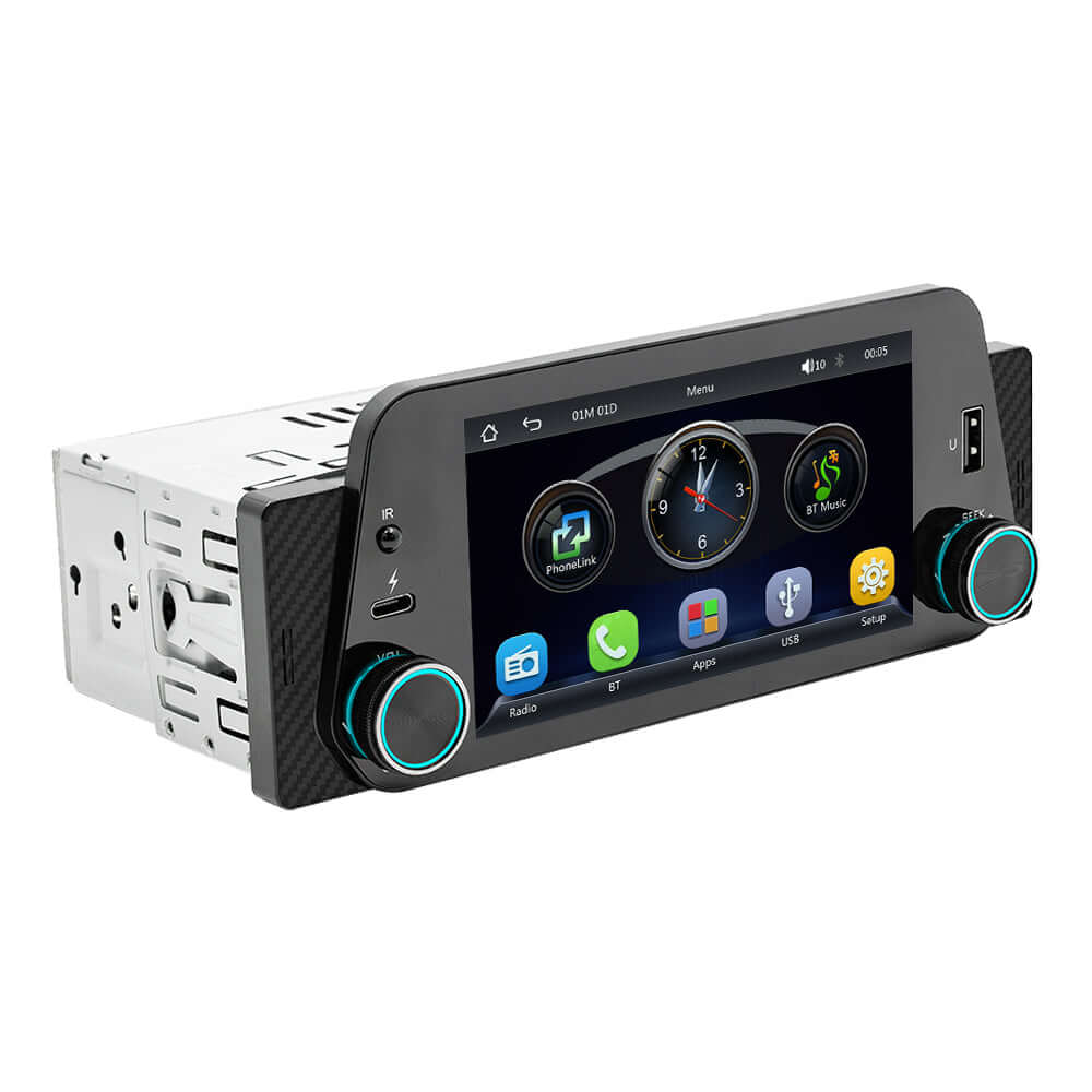 Universal - 5" 1-DIN-Radio mit Apple CarPlay und Android Auto – Carmediaeurope.com