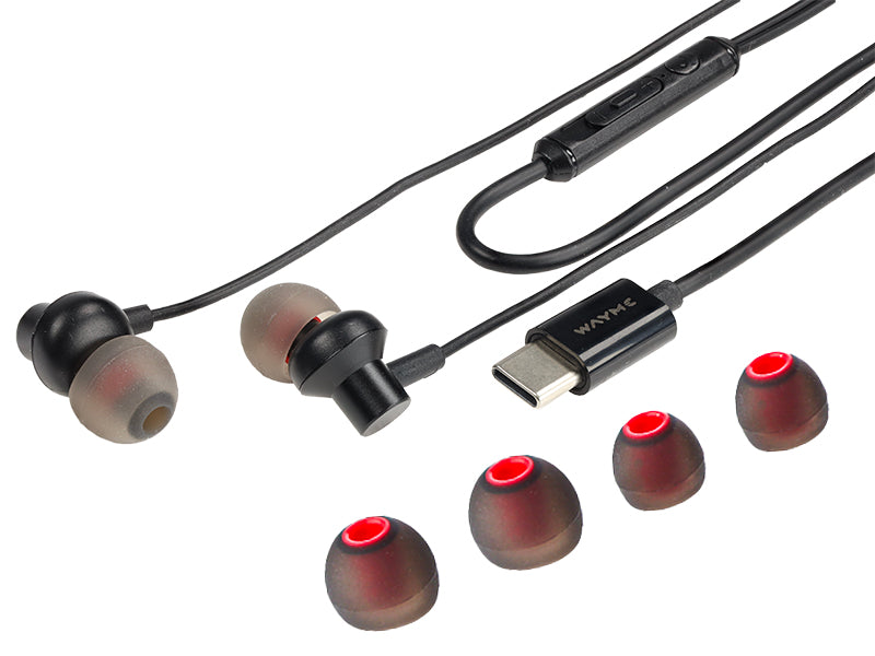 In-Ear-Kopfhörer von WAYME mit Kabel und USB-C