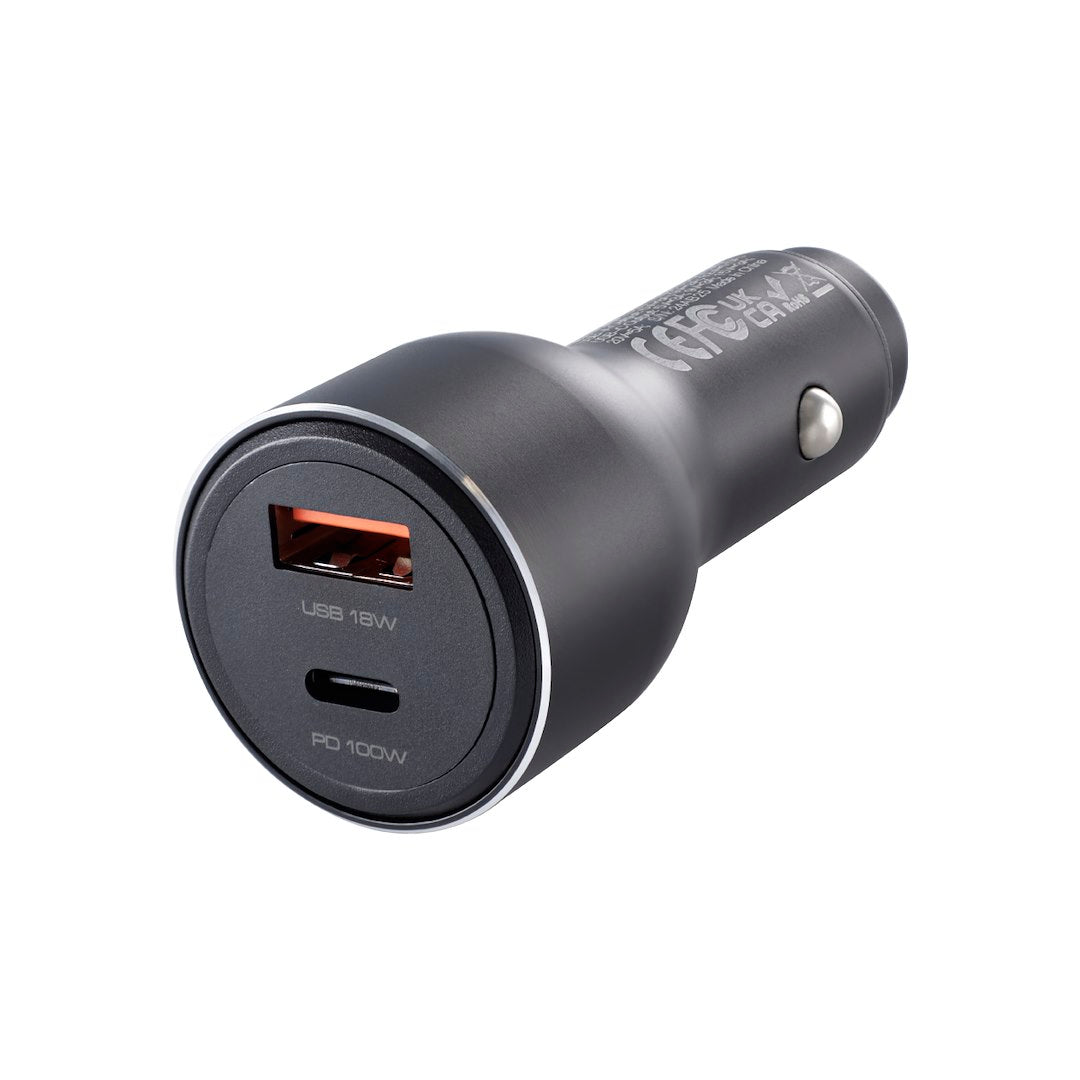 WAYME Auto-Ladegerät 12/24V mit USB-C PD 100W und USB-A QC 18W