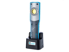 Wiederaufladbare Arbeitslampe von VISION mit 10W COB-LED und UV 395 nm