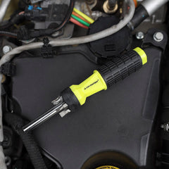 Schraubendreher mit PH-, Torx- und Schlitz-Bits