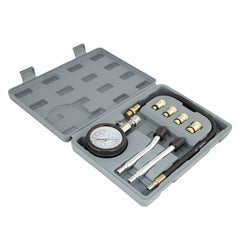 Kompressionsprüfer für Benzinmotoren mit Manometer und Adaptern