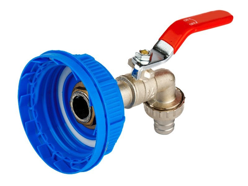 Zapfhahndeckel in Rot 61 mm für Behälter mit 1/2-Zoll-Hahn