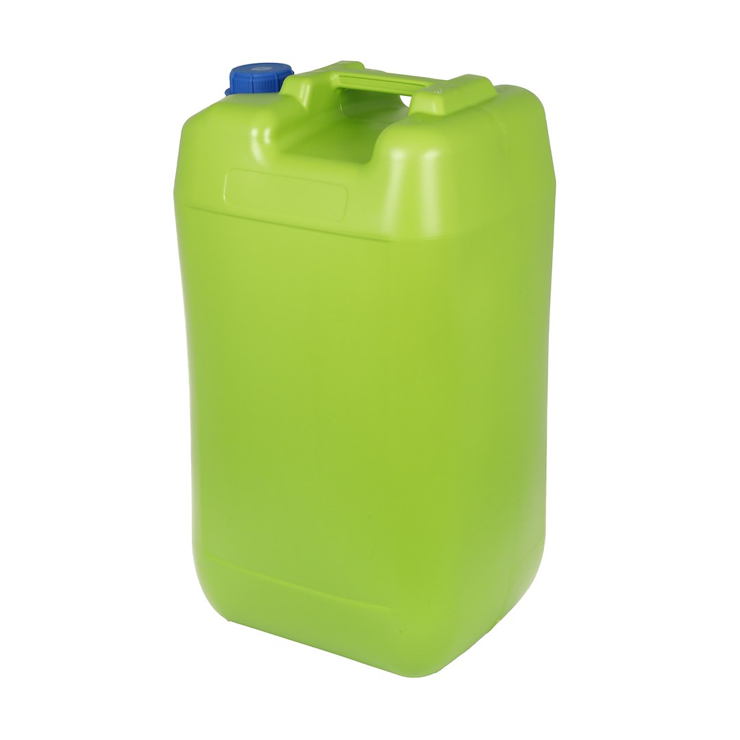 Wasserkanister mit Metallhahn und Gartenschlauchanschluss